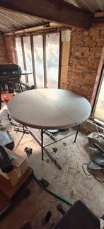Oplooibare partytafel  1m diameter. Gebruiksporen, Huis en Inrichting, Tafels | Statafels, Ophalen, Gebruikt