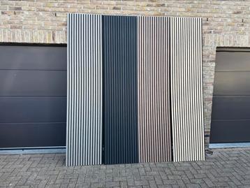Akoestische wandpanelen - 2,6m x 0,6m, Doe-het-zelf en Bouw, Hout en Planken, Ophalen, Minder dan 25 mm, Eiken, Nieuw