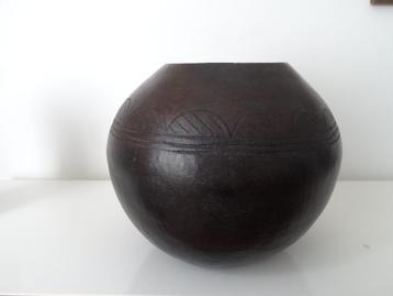 Oude Zulu Bier pot Ukhamba, Thukela Region, Hoog 24,5 cm  beschikbaar voor biedingen