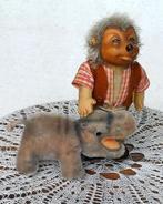 Oud Steiff egeltje en oud Steiff nijlpaardje, Verzamelen, Ophalen of Verzenden, Gebruikt, Steiff