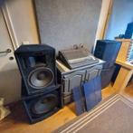 Geluidsinstallatie Mengpaneel en Luidsprekers., Ophalen, Gebruikt, 10 tot 20 kanalen, Microfooningang