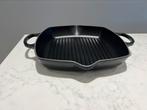 TIP: Le Creuset grillpan 30 cm mat zwart nieuw in doos, Huis en Inrichting, Gietijzer, Nieuw, Ophalen of Verzenden, Keramische plaat