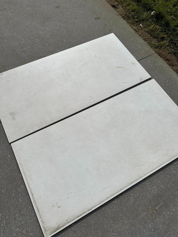 keramische tegels 60x120 ivory, totaal +/- 40m², Doe-het-zelf en Bouw, Tegels, Zo goed als nieuw, Vloertegels, Keramiek, 60 cm of meer