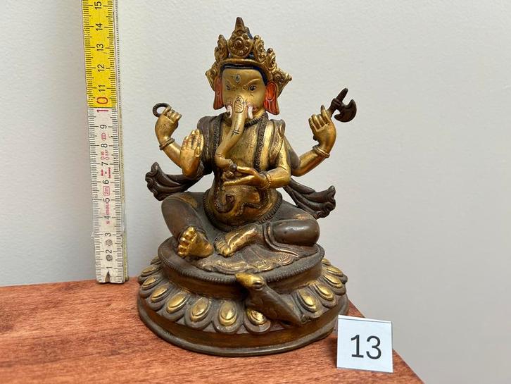 Ganesh - statue en bronze - 13, Antiquités & Art, Art | Art non-occidental, Enlèvement ou Envoi
