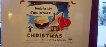 Brouwerij bier vintage poster Kerst Van Roy 1977 beschikbaar voor biedingen