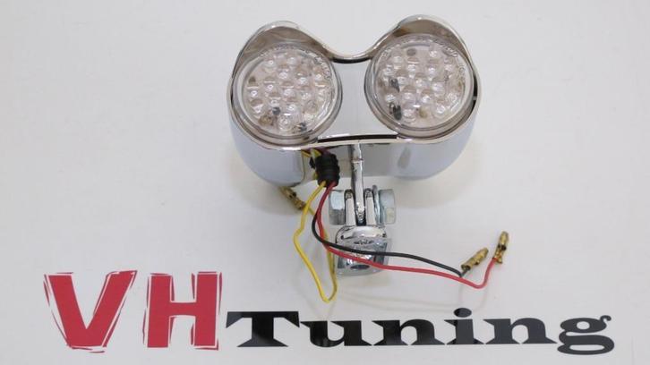 Motor/chopper achterlicht chroom LED, Motoren, Tuning en Styling, Ophalen