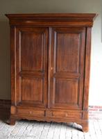 Massief eiken kast Louis Philippe, Huis en Inrichting, Kasten | Kleerkasten, Ophalen, Louis Philippe, 200 cm of meer, 150 tot 200 cm