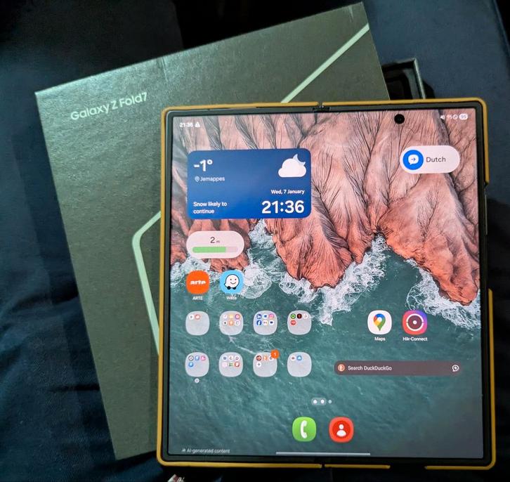 Samsung Galaxy Z Fold 7 Neuf, Télécoms, Téléphonie mobile | Samsung, Galaxy Z Fold, Android OS, 10 mégapixels ou plus, Noir, Enlèvement ou Envoi
