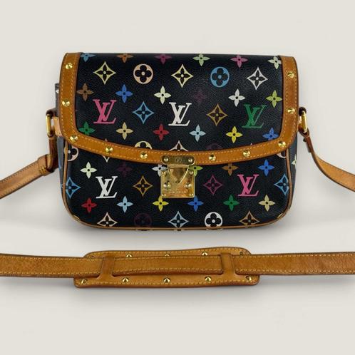 Louis Vuitton multicolor Sologne authentiek, Handtassen en Accessoires, Tassen | Damestassen, Gebruikt, Schoudertasje, Zwart, Ophalen of Verzenden