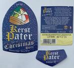 Bieretiket Kerst Pater Brouwerij Van Den Bossche (6k9), Verzamelen, Biermerken, Gebruikt, Ophalen of Verzenden