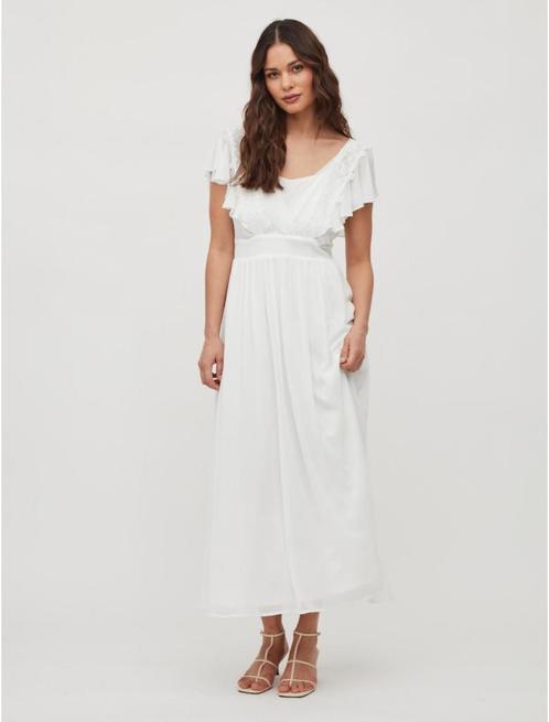 VILA Clothes Avondjurk Micada - Nooit gedragen - Maat 40, Vêtements | Femmes, Robes, Neuf, Taille 38/40 (M), Blanc, Sous le genou