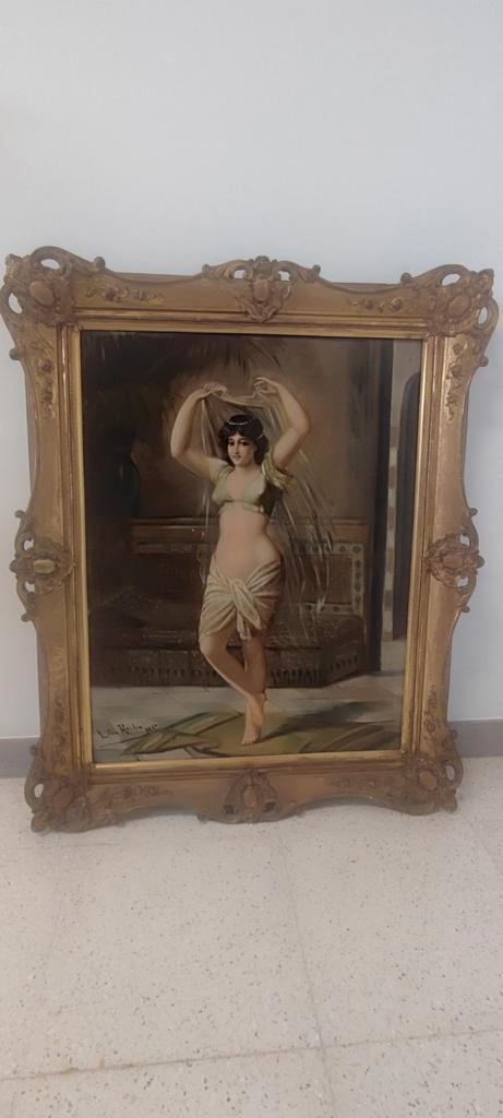 Léon Herbo (1850-1907) - Une beauté orientale dansante, Antiquités & Art, Art | Peinture | Classique, Enlèvement ou Envoi