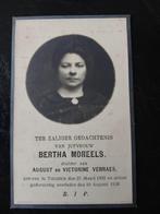 bertha moreels overl 1928, Ophalen of Verzenden, Bidprentje