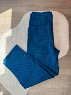Vintage blauw geruite broek, Maat 38/40 (M), Vintage Dressing, Blauw, Ophalen of Verzenden