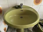 Retro lavabo 70's, Huis en Inrichting, Ophalen, Minder dan 50 cm, 100 tot 150 cm, Zo goed als nieuw