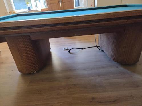 Verwarmde biljarttafel, Sport en Fitness, Biljarten en Poolen, Biljarttafel, Ophalen