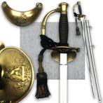 🚨ABL RARE Belgisch officierszwaard M1845 + LEOPOLD COLLAR, Verzamelen, Verzenden, Landmacht, Zwaard of Sabel