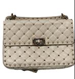 Valentino Garavanni leren tas, Gebruikt, Beige, Overige merken, Leer