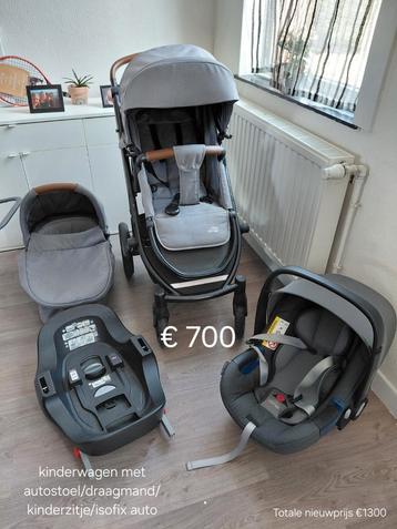Kit poussette complet avec isofix, Enlèvement, Utilisé