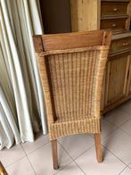 6 rotan stoelen te koop, Huis en Inrichting, 100 tot 150 cm, Minder dan 50 cm, Teakhout, Gebruikt