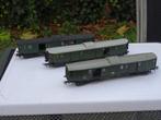 Lot de vieux wagons à bagages - Schicht/Liliput ? - HO, Hobby & Loisirs créatifs, Autres marques, Enlèvement ou Envoi, Wagon, Courant continu