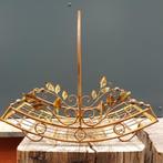 Art Nouveau smeedijzeren mand met handvat in 3 maten, Overige materialen, Mand, Ophalen of Verzenden, Zo goed als nieuw