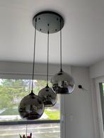 Hanglamp bestaande uit 3 glazen bollen, Maison & Meubles, Lampes | Suspensions, Comme neuf, Enlèvement, Verre