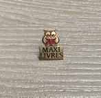 PIN - MAXI LIVRES - UIL - CHOUETTE, Verzenden, Gebruikt, Overige onderwerpen, Speldje of Pin