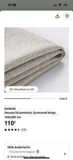 Dunvik housse lit 160cm ikea neuf, Enlèvement, Comme neuf, 160 cm, Sommier