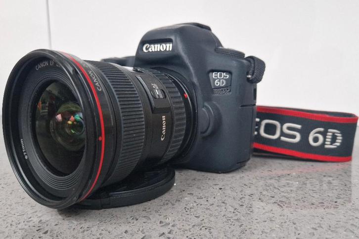 Canon EOS 6D Full Frame + Objectif EF 17-40mm f/4 L, Audio, Tv en Foto, Fotocamera's Analoog, Zo goed als nieuw, Spiegelreflex