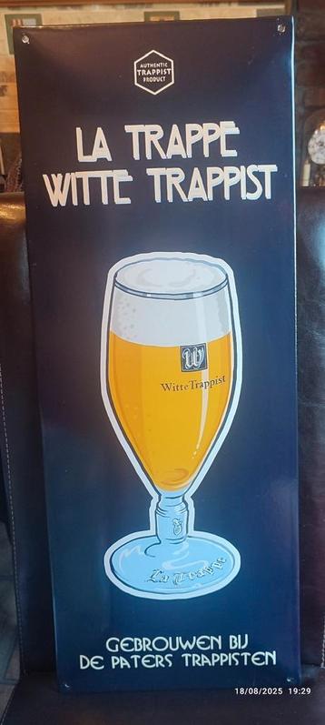 LA TRAPPE gebogen geëmailleerde plaat. beschikbaar voor biedingen