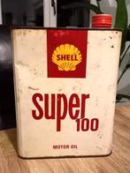 vintage olieblik SHELL Super 100 Motor Oil, Ophalen of Verzenden, Gebruikt, Verpakking
