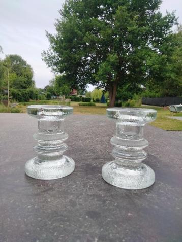 Set 1970s vintage design kandelaars glas Scandinave beschikbaar voor biedingen