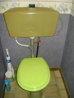 WC couleur vert avec chasse suspendue, Toilettes, Enlèvement, Utilisé