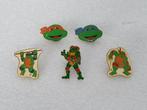 Lot van 5 vintage Teenage Mutant Ninja Turtles pins, Collections, Broches, Pins & Badges, Utilisé, Enlèvement ou Envoi, Insigne ou Pin's