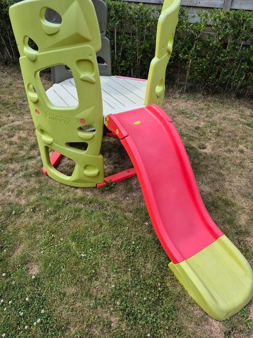 Smoby klimtoren met glijbaan, Kinderen en Baby's, Speelgoed | Buiten | Speeltoestellen, Gebruikt, Glijbaan, Ophalen