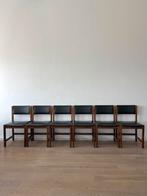 Set van 6 vintage mid century scandinavische stoelen, Huis en Inrichting, Ophalen, Hout