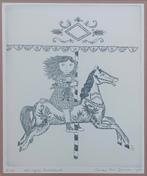 Mieke Van Damme: Carrousel (50x60cm), Antiek en Kunst, Ophalen of Verzenden