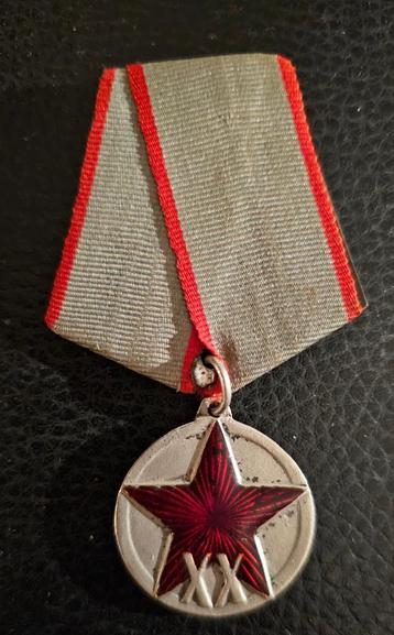 Jubileummedaille “XX jaar van het Rode Leger van Arbeiders beschikbaar voor biedingen