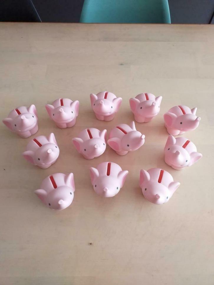 Olifant roze spaarpotjes collectie UITVERKOOP, Kinderen en Baby's, Kraamcadeaus en Geboorteborden, Nieuw, Kraamcadeau, Ophalen of Verzenden