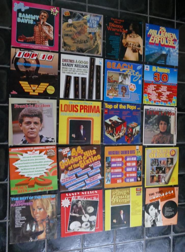 Lot van 40 LP's, Cd's en Dvd's, Vinyl | Pop, Gebruikt, 12 inch, Ophalen of Verzenden