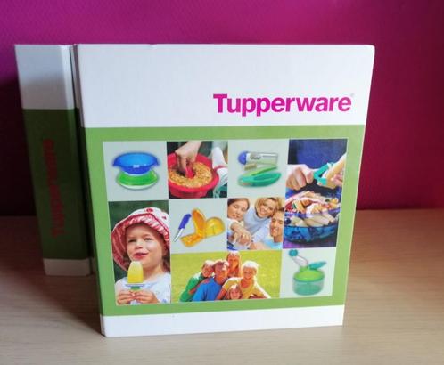 Tupperware Small Binder - Folder - A5 - x 6 - Groen & Wit, Diversen, Schoolbenodigdheden, Zo goed als nieuw, Ophalen of Verzenden