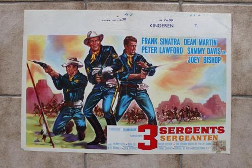 filmaffiche Dean Martin Sergeants 3 1962 filmposter, Collections, Posters & Affiches, Utilisé, Cinéma et TV, A1 jusqu'à A3, Rectangulaire horizontal