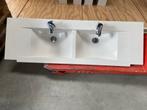 Dubbele lavabo, Huis en Inrichting, Badkamer | Badkamermeubels, Ophalen, Gebruikt