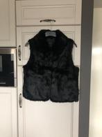 Nieuwe zwarte bodywarmer met kraag in het zwart, bont, Kleding | Dames, Bodywarmers, Maat 38/40 (M), Zwart, Nieuw, Ophalen of Verzenden
