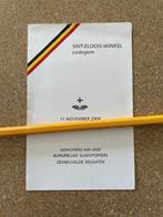 GEDACHTENIS OORLOGSLACHTOFFERS ST ELOOIS WINKEL  14-18/40-45, Verzamelen, Bidprentjes en Rouwkaarten, Ophalen of Verzenden, Bidprentje