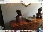 Afrikaanse koppen, Antiek en Kunst, Kunst | Beelden en Houtsnijwerken, Ophalen