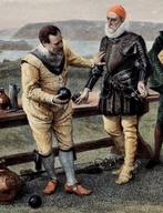 Ingelijste litho met militair-historisch thema, 107x81cm, Antiek en Kunst, Kunst | Litho's en Zeefdrukken, Ophalen of Verzenden