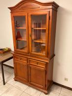 Vitrinekast met ovale tafel en stoelen, Huis en Inrichting, Kasten | Vitrinekasten, Ophalen, Gebruikt