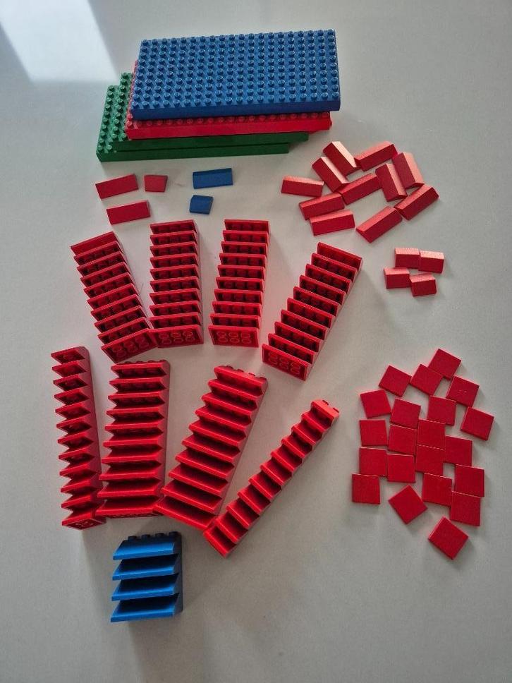 Oude Lego, dakpannen, nokken, tegels en platen., Kinderen en Baby's, Speelgoed | Duplo en Lego, Gebruikt, Lego, Losse stenen, Ophalen of Verzenden